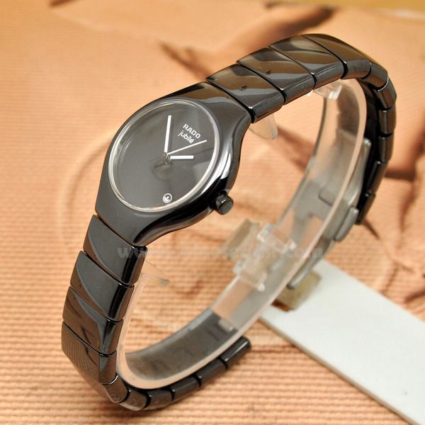 Ladies Rado Jubile Black Ceramic Watch - Best Replica